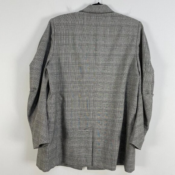 Joie Tomika Ruched Sleeve Blazer Jacket Women Size 12 Caviar Multi MSRP$398 - Picture 10 of 12